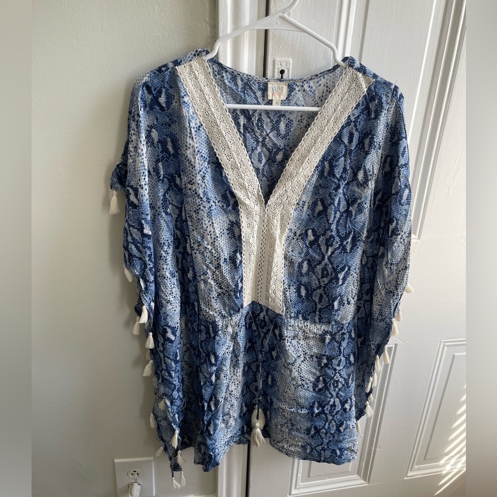 Multi Shade of Blue Swim Cover